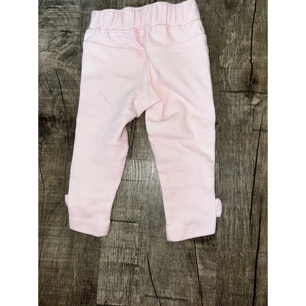 Gymboree Baby Girls Pink Knit Jeggings Bow Ankle Leggings 12-18 Months